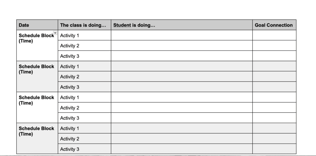 Paraprofessional Plans