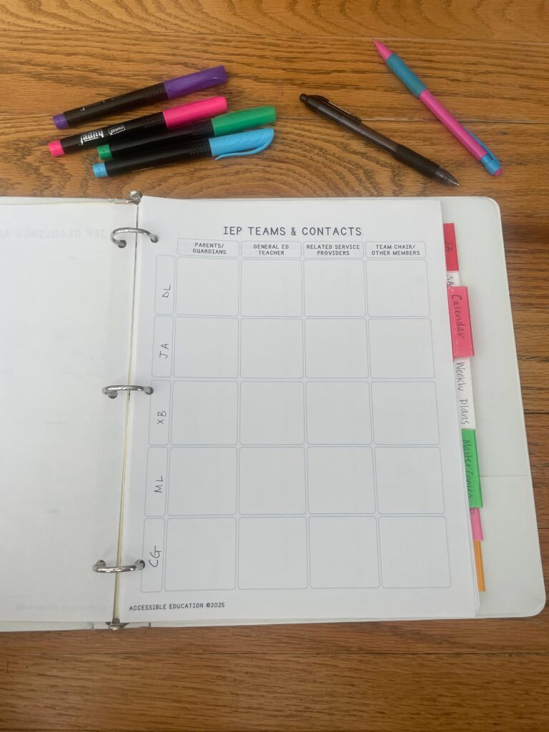 IEP Teams & Contacts