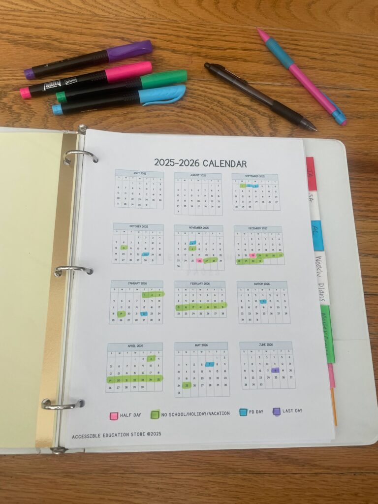 2025-2026 Calendar