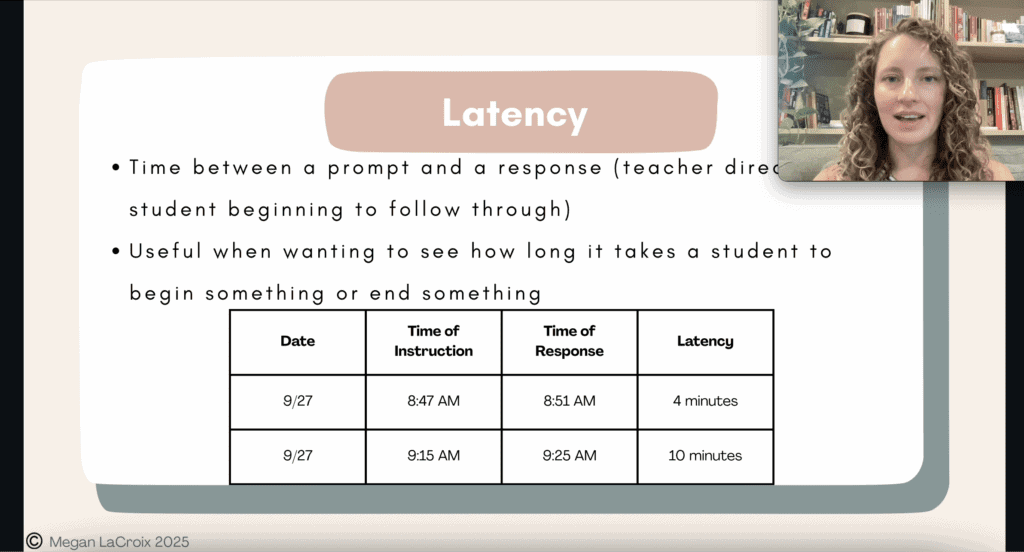 Screen shot of paraprofessional training video